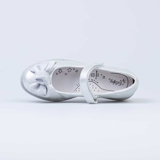 533050-22 Нарядные туфли для девочки серебрист. фото №4