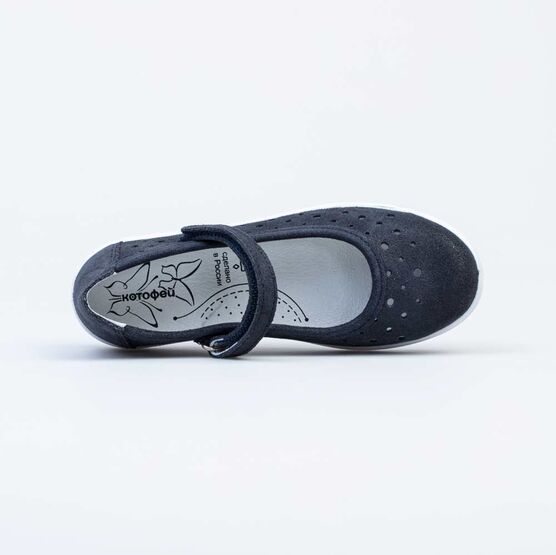 632325-23 Туфли для девочки светло-синий фото №4