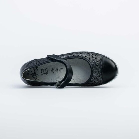 732228-24 Туфли для девочки для девочки черный фото №4