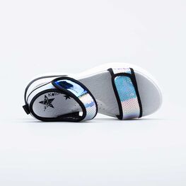 421080-71 Босоножки на липучках для девочки для девочки серебристый фото №4