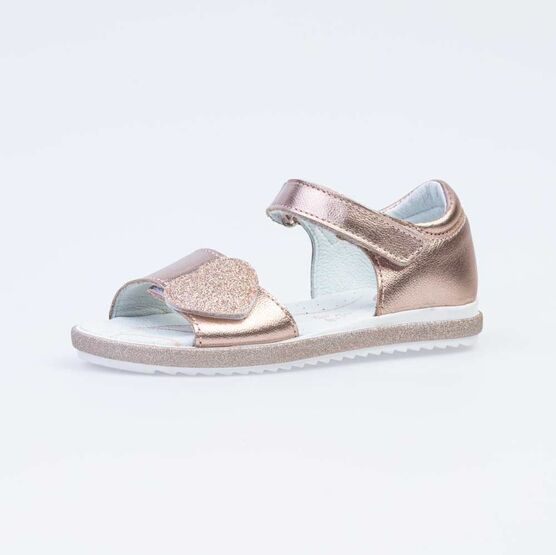 522149-22 Босоножки для девочки кожаные для девочки бронзовый