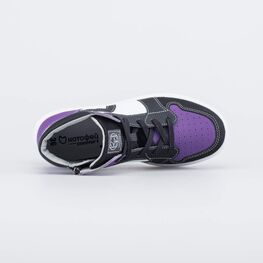 752251-21 Ботинки-кеды для мальчика-подростка для мальчики черный + фиолетовый фото №4