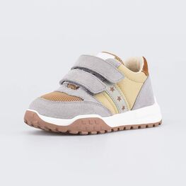 344499-18 Кроссовки для мальчика Три звезды для мальчики серый,желтый,коричневый