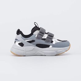 344517-12 Серые кроссовки с LED и Softshell для мальчики черный,серый фото №2