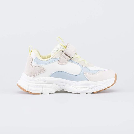 344520-12 Детские кроссовки для девочки для девочки бежевый,голубой,желтый фото №2