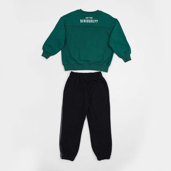 07764079-40 Комплект детский зел-чер для мальчики зел-чер фото №2