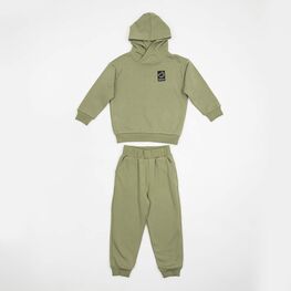 07764080-40 Костюм утепленный из футера оливковый для мальчики оливковый