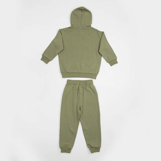 07764080-40 Костюм утепленный из футера оливковый для мальчики оливковый фото №2