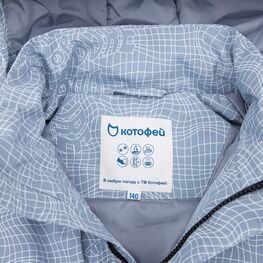 07772001-40 Куртка-ветровка демисезонная для мальчика серый для мальчики серый фото №3