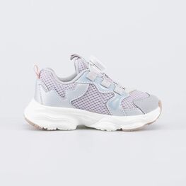 144279-11 Кроссовки с системой быстрой шнуровки Звезда для девочки голубой + розовый фото №2