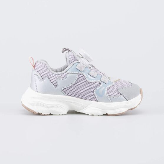 144279-11 Кроссовки с системой быстрой шнуровки Звезда для девочки голубой + розовый фото №2