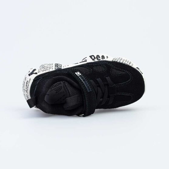 344324-71 Кроссовки из натурального велюра для девочки черный фото №4