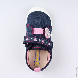 331127-12 Кеды для девочки светло-синий фото №4