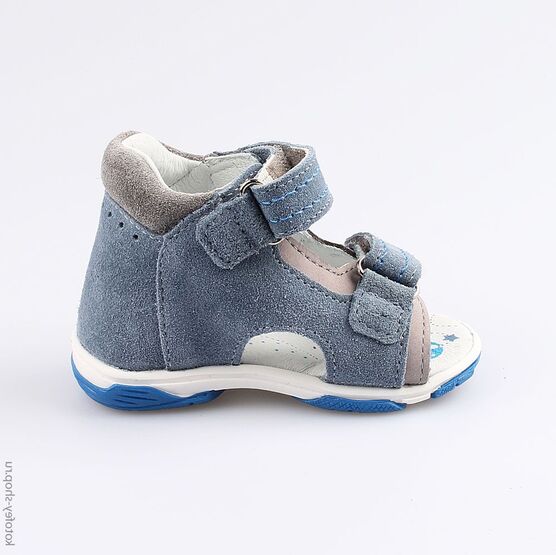 022099-21 Туфли летние для мальчики гол-сер фото №2