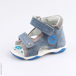 022099-21 Туфли летние для мальчики гол-сер