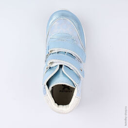 352218-22 Ботинки для девочки голубой фото №4