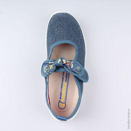 431138-11 Текстильная обувь для девочки голубой фото №4