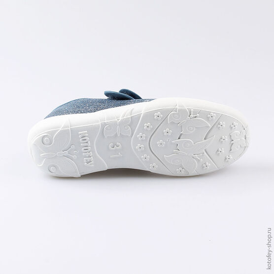 431138-11 Текстильная обувь для девочки голубой фото №3