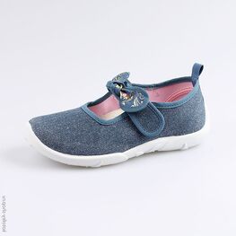 431138-11 Текстильная обувь для девочки голубой