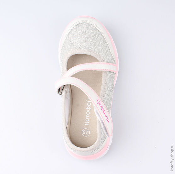 344240-11 Кроссовки для девочки серый фото №4