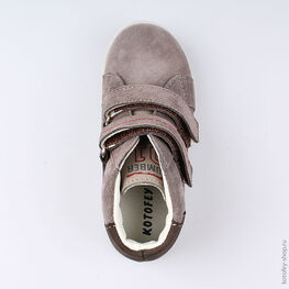 352222-21 Ботинки для мальчики серый фото №4