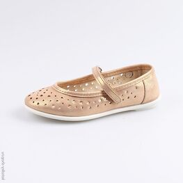 432141-25 Туфли для девочки золотой