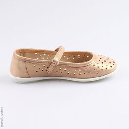 432141-25 Туфли для девочки золотой фото №2