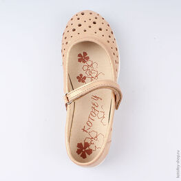 432141-25 Туфли для девочки золотой фото №4