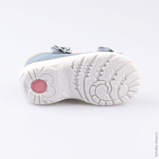 122102-25 Босоножки для девочки голубой фото №3