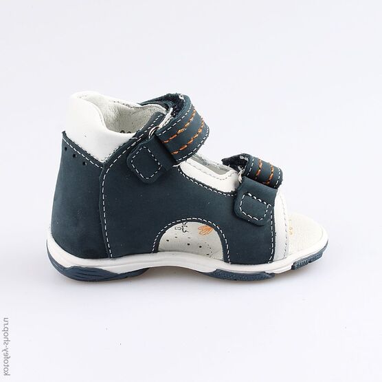 022099-23 Туфли летние для мальчики син-бел фото №2