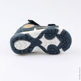 022099-23 Туфли летние для мальчики син-бел фото №3