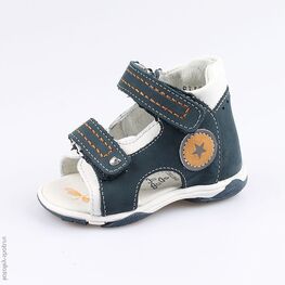 022099-23 Туфли летние для мальчики син-бел