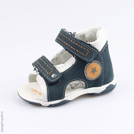 022099-23 Туфли летние для мальчики син-бел