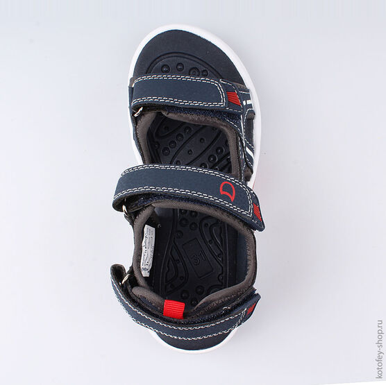 524030-11 Пляжная обувь с LED-подсветкой на подошве для мальчики син-кра фото №4