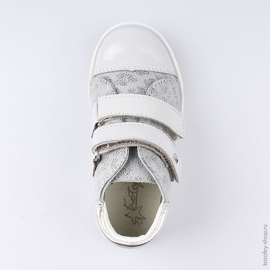 352208-24 Ботинки для девочки серый фото №4