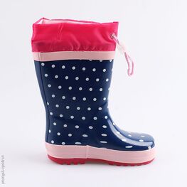 366186-11 Резиновые сапоги для девочки син-роз фото №2