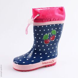 366186-11 Резиновые сапоги для девочки син-роз