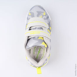 344151-71 Кроссовки с LED-подсветкой для мальчики сер-сал фото №4