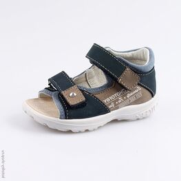 122135-21 Сандалии для мальчики син-беж
