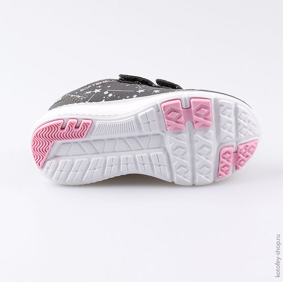 344226-71 Кроссовки для девочки сер-роз фото №3