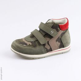 352165-27 Ботинки для мальчики оливковый