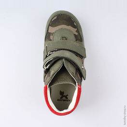 352165-27 Ботинки для мальчики оливковый фото №4