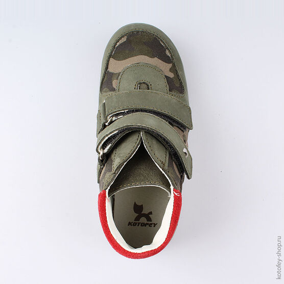 352165-27 Ботинки для мальчики оливковый фото №4