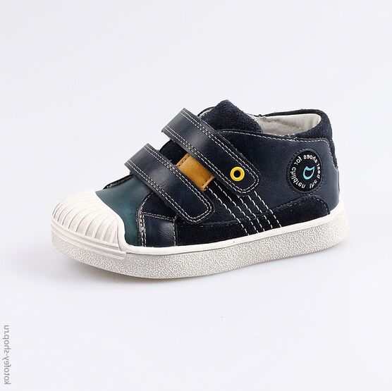 354040-21 Ботинки для мальчики син-жел