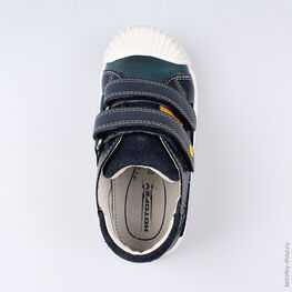 354040-21 Ботинки для мальчики син-жел фото №4