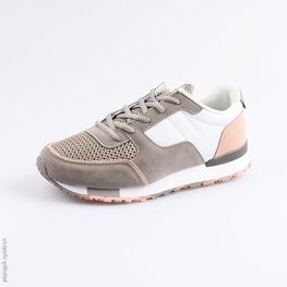 744130-72 Кроссовки для девочки сер-роз