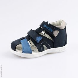 122110-26 Сандалии для мальчики син-гол