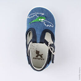 031058-21 Туфли для мальчики светло-синий фото №4