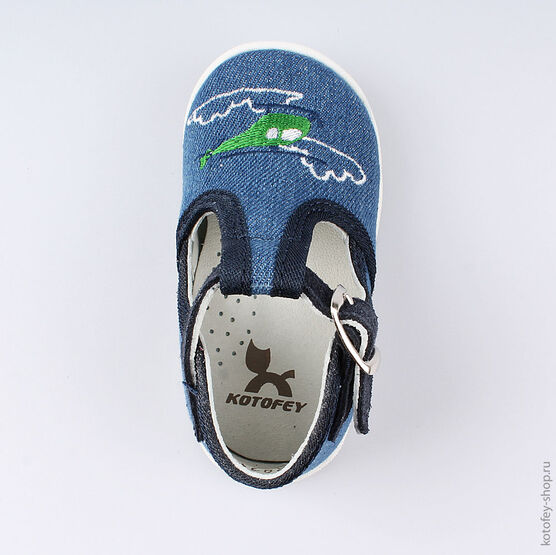 031058-21 Туфли для мальчики светло-синий фото №4