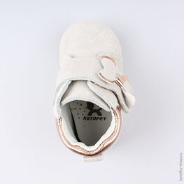 052135-22 Ботинки для девочки сер-бро фото №4